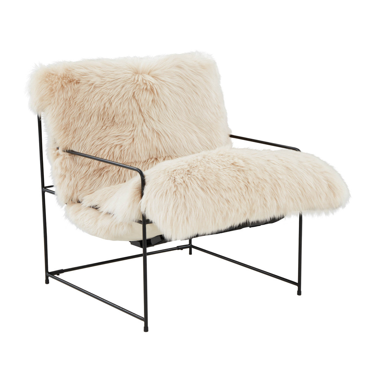 Sophia Genuine Sheepskin Lounge Chair